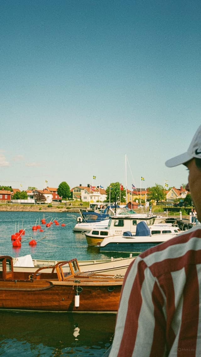 Sommar i skärgårdshamnen